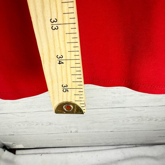 VTG MSK small red wrap dress bell sleeve siren fairy prom y2k mini romantic USA - Picture 9 of 10